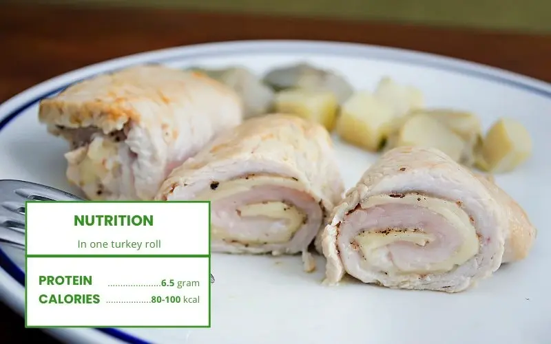 Turkey rolls are a low-carb, high-protein snack that helps control hunger effectively