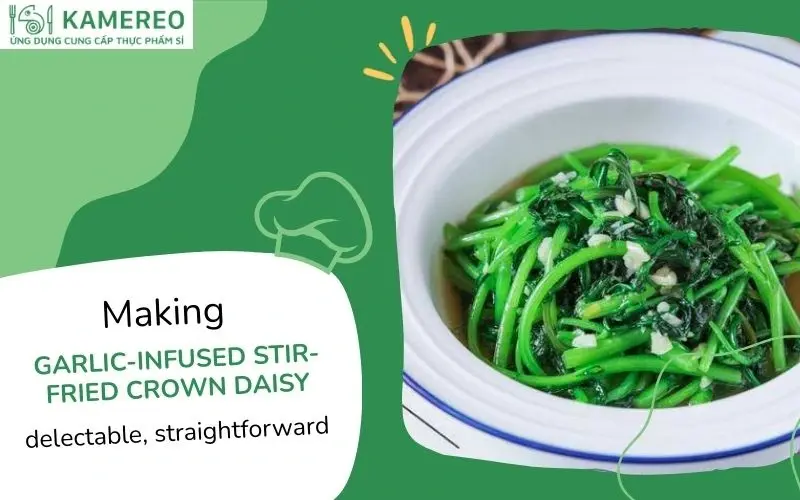 How to Make Delicious and Nutritious Stir-Fried Garland Chrysanthemum with Garlic