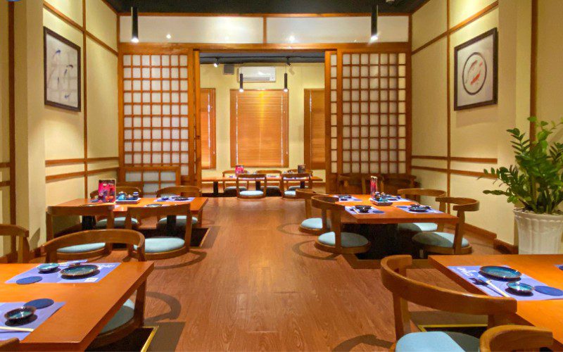 Không gian Nagi Sushi Gò Vấp hiện đại, tối giản