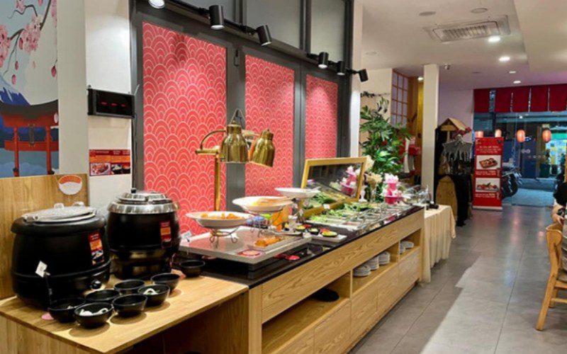 Không gian Sushi Buffet Kunimoto Gò Vấp