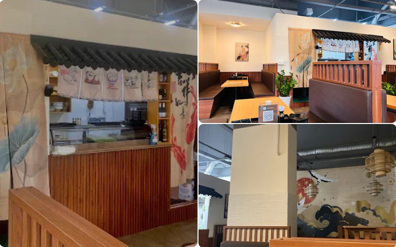 Không gian bàn ghế gỗ, thiết kế gọn gàng mang lại sự riêng tư