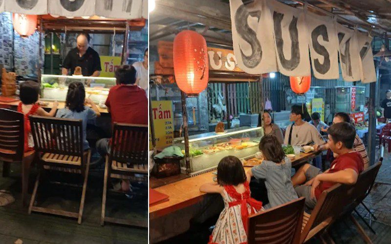 Sushi APD với không gian bình dân, gần gũi