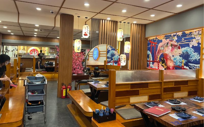 Không gian ấm áp, đậm chất Nhật Bản tại Thiên Du Sky Sushi