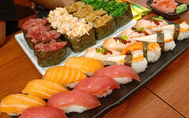 Các món ăn tại Sushi Ah Nhọn đều giữ được hương vị tự nhiên, chuẩn Nhật