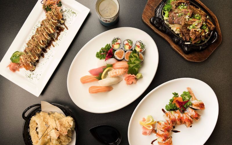 Sushi teishoku, cơm lươn nướng, sashimi set và cơm donburi Nhật – trình bày ngon mắt