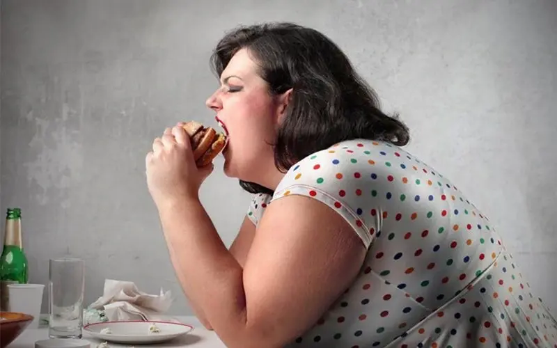 Eating too many snacks causes a calorie surplus, leading to weight gain and the risk of obesity