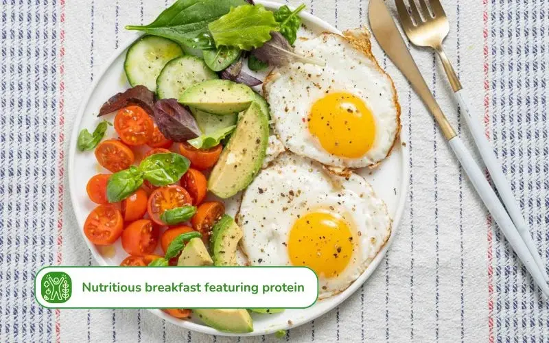 A protein-rich breakfast helps curb snack cravings throughout the day