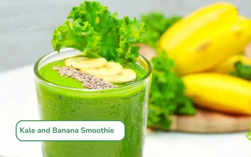 Kale and banana smoothies are a healthy drink that effectively supports weight loss