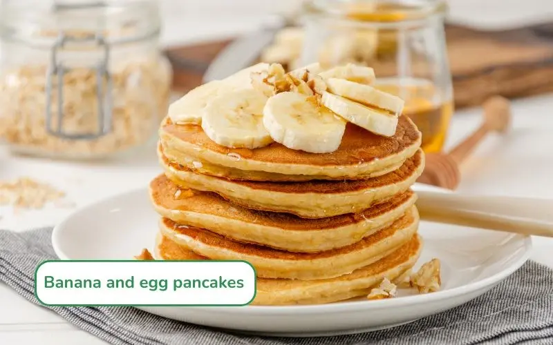 Banana and egg pancakes are easy to make, providing just enough protein and energy