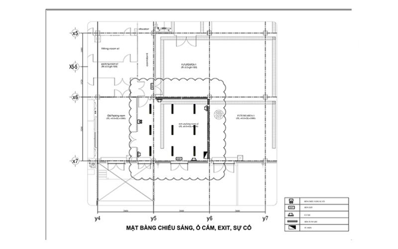 Bản vẽ hệ thống giúp xác định vị trí các hạng mục kỹ thuật
