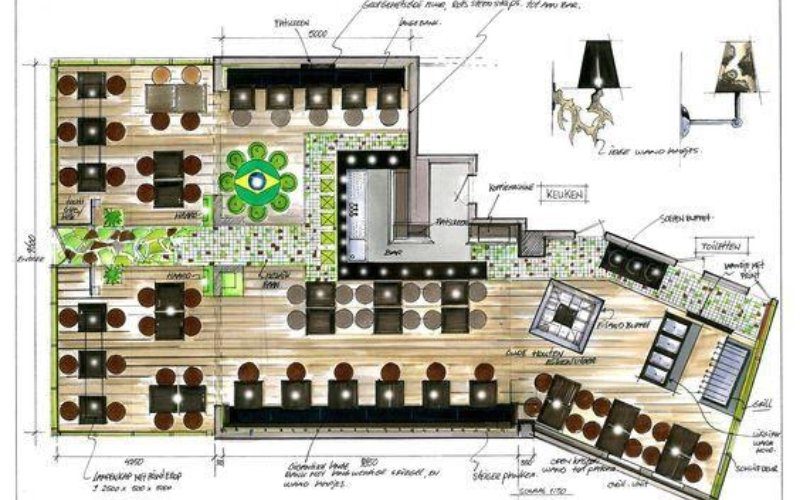 Nhà hàng sân vườn trung bình được nhiều ưa chuộng