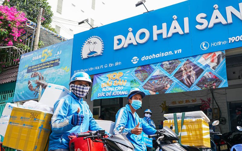 Đảo Hải Sản với chính sách giao hàng nhanh chóng và linh hoạt