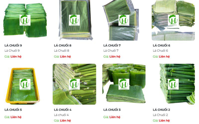 Lá Chuối Hoa cung cấp sản phẩm chất lượng từ nông trại