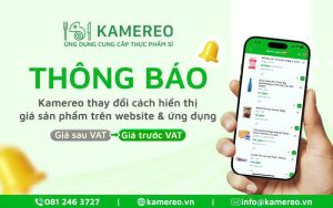 Kamereo thay đổi cách hiển thị giá sản phẩm trên website và ứng dụng