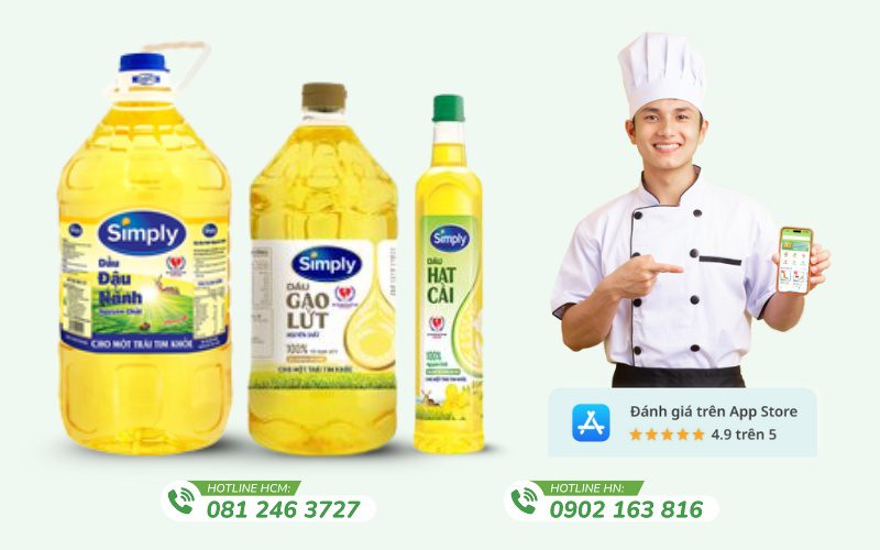 Kamereo là nhà cung cấp dầu ăn Simply uy tín