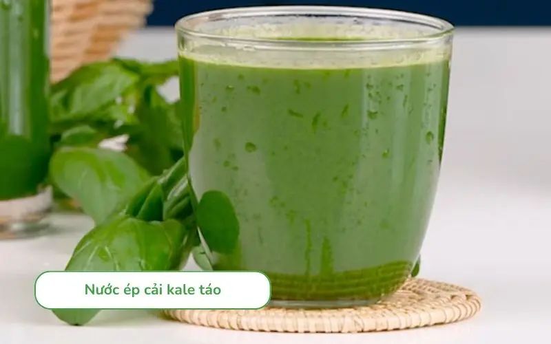 Nước ép cải Kale kết hợp cần tây giúp thanh lọc cơ thể hiệu quả