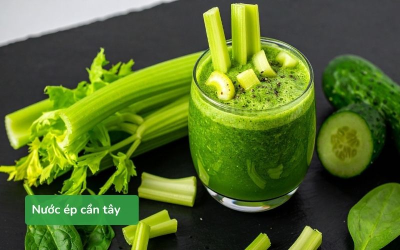 Nước ép cần tây tươi ngon, giữ trọn dưỡng chất tự nhiên tại nhà