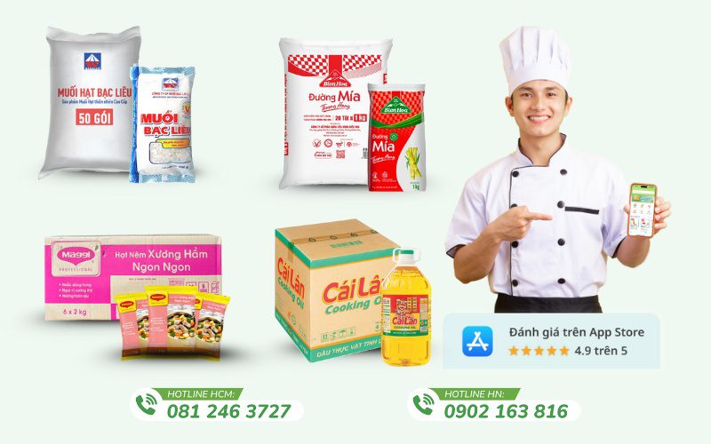 Kamereo đáp ứng nhu cầu mua gia vị sỉ giá tốt cho doanh nghiệp trên toàn quốc