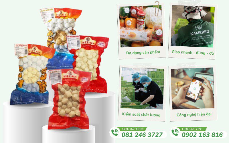 Kamereo cung cấp cá viên chiên chất lượng từ các thương hiệu uy tín