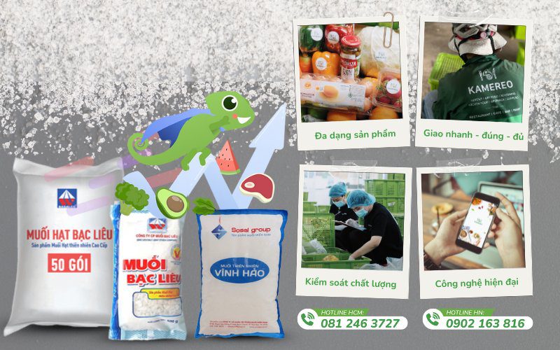 Kamereo là nhà cung cấp muối hột chất lượng, với dịch vụ chuyên nghiệp