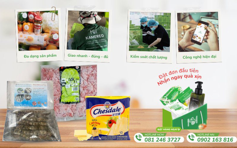 Kamereo là đơn vị cung cấp nhân làm bánh hamburger chất lượng