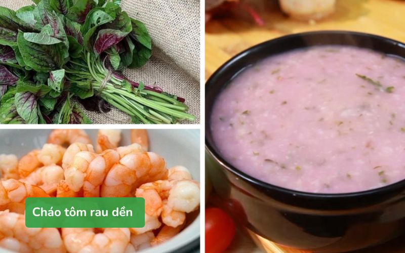 Món cháo tôm rau dền bổ dưỡng, dễ tiêu hóa