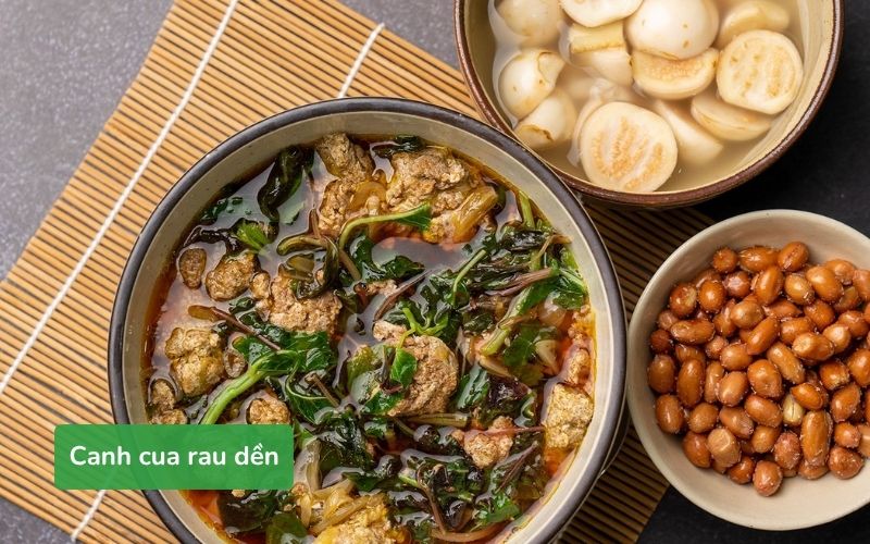 Món canh cua rau dền dân dã, hương vị ngọt tự nhiên
