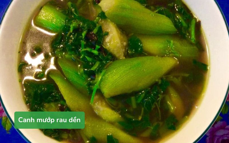 Canh mướp rau dền ngọt thanh tự nhiên, mát lành
