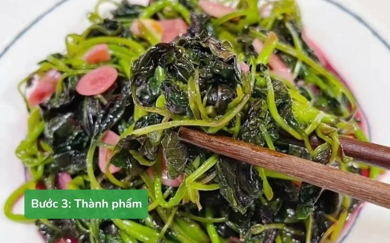 Món rau dền xào tỏi hấp dẫn 