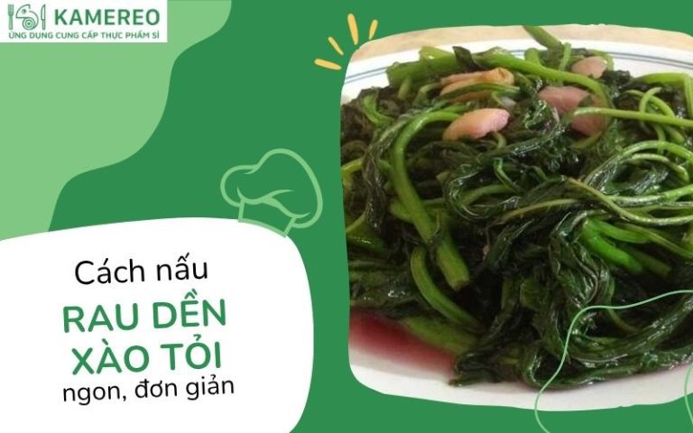 rau dền xào tỏi