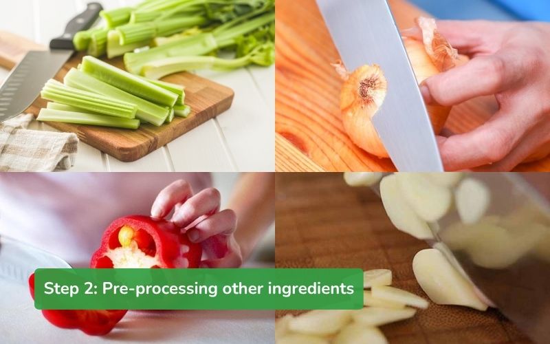 Pre-process other ingredients
