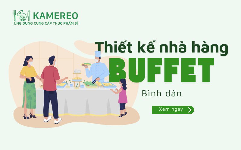 Mẫu thiết kế nhà hàng buffet bình dân mới nhất