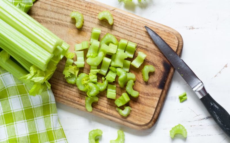 Celery is rich in nutrients and low in calories.