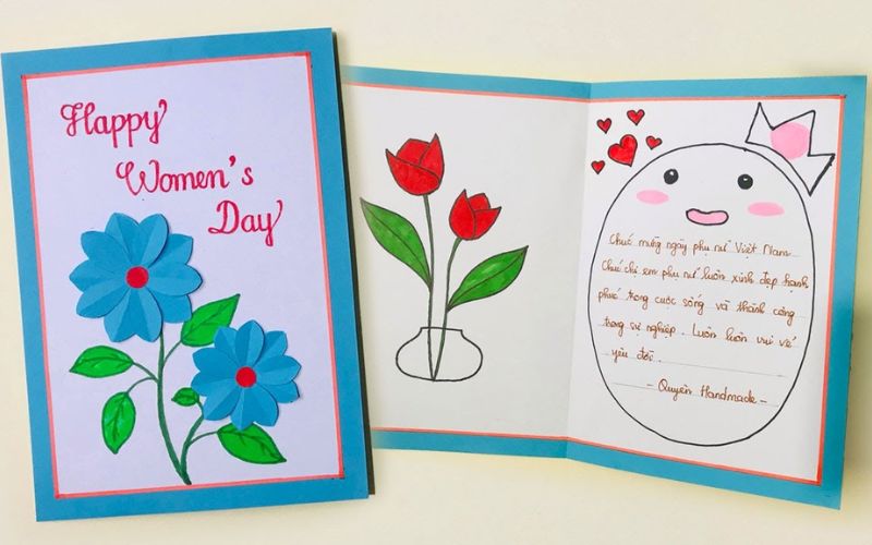 Cute 20/10 card decorating flowers