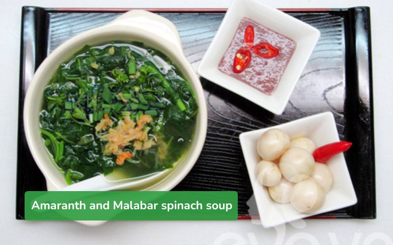 Sweet and refreshing natural squash and amaranth soup