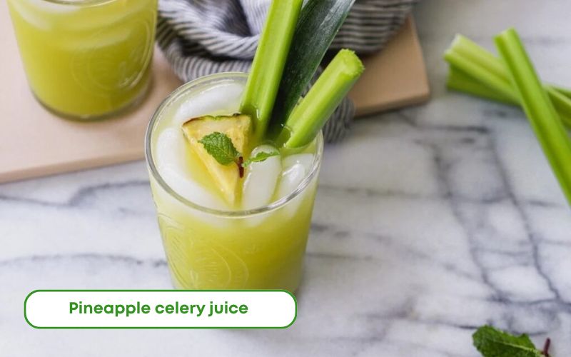 Golden celery pineapple juice, sweet and sour and refreshing