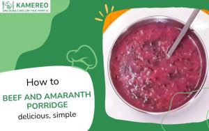 Beef and amaranth porridge