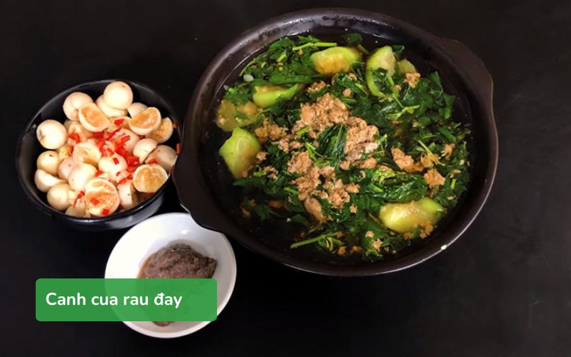 Canh cua rau đay ngọt thanh, thơm ngon