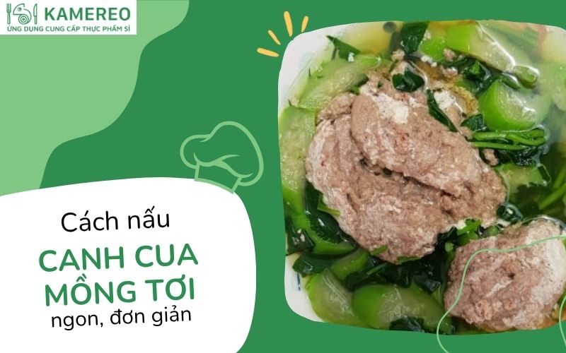 canh cua mồng tơi​