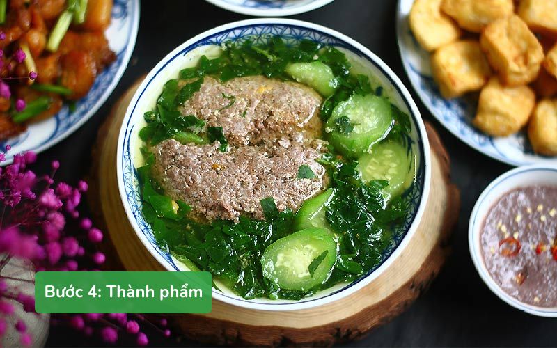 Món canh cua rau dền mồng tơi hấp dẫn