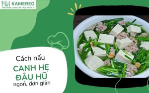 canh hẹ đậu hũ