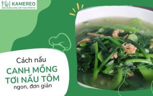 canh mồng tơi nấu tôm​