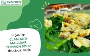 cách nấu canh ngao mồng tơi​