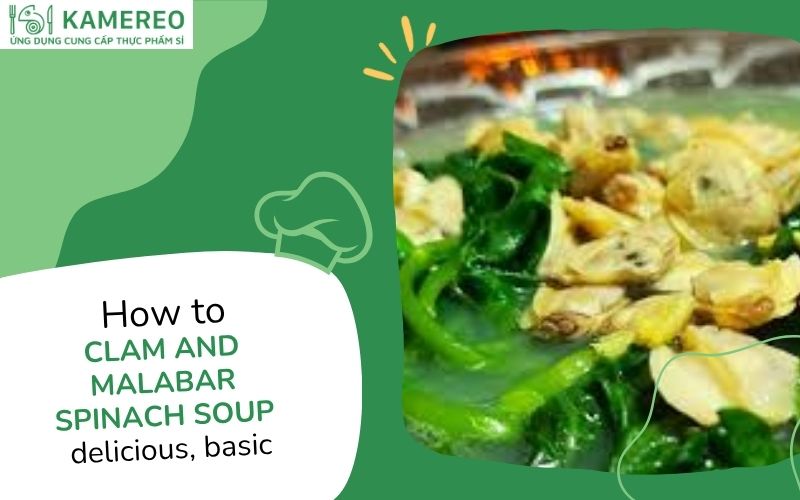 cách nấu canh ngao mồng tơi​