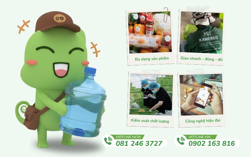 Kamereo là nhà cung cấp nước suối uy tín, được nhiều doanh nghiệp tin tưởng