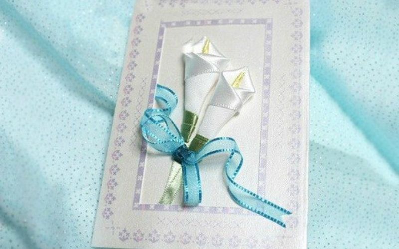 How to make November 20 cards with ribbon
