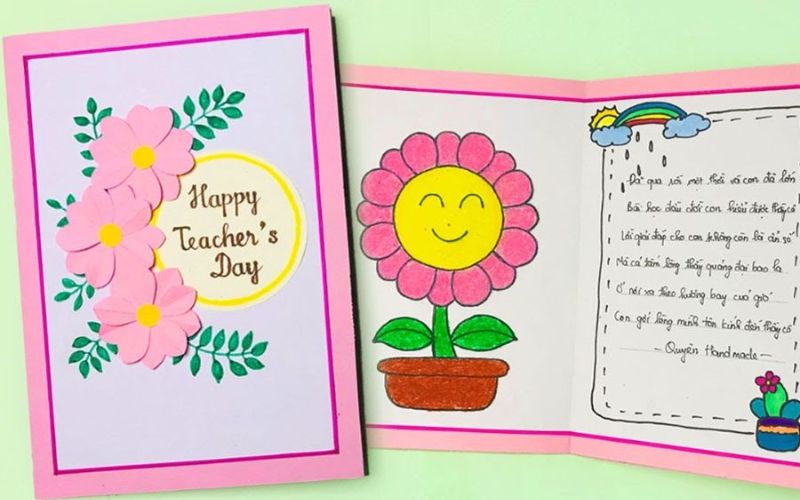 Handmade November 20th rose card