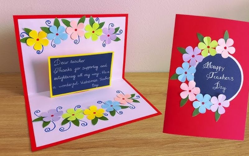 Outstanding 3D November 20 card for teachers
