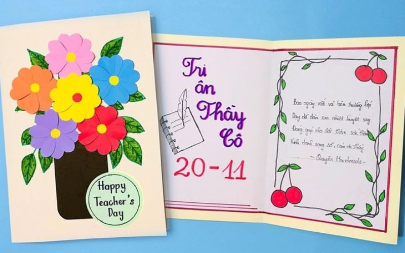 Simple and delicate hand-drawn November 20 card