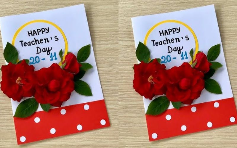 How to make a red rose November 20 card